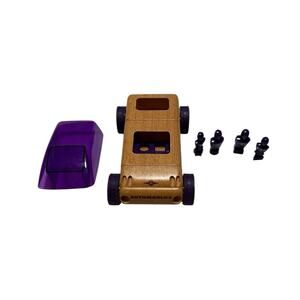 Automoblox Purple Wooden Toy Car